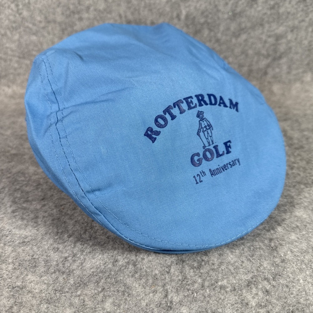 Rotterdam Golf Hat Cap Caddie Newsboy Snapback Vintage Otto Blue Netherlands